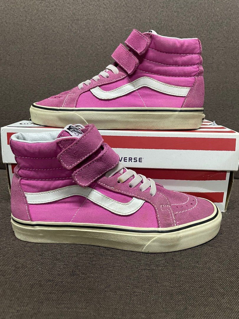 6uk Vans SK8 Hi Reissue V Raspberry Rose Women s Fashion