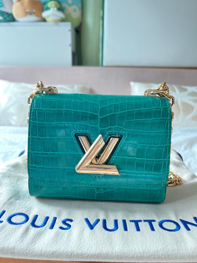 Louis Vuitton Bag Twist Crocodile Purple 3D model