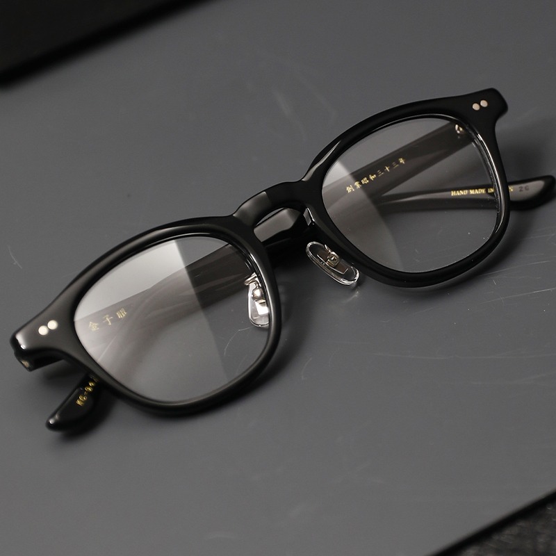 金子眼鏡KC94 BK, SIZE: 47-22-145 賽璐珞, 男裝, 手錶及配件, 眼鏡 
