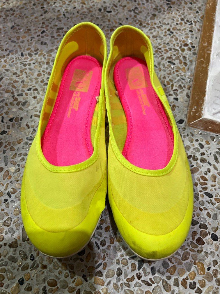 Adidas Neo Yellow SlipOn US7.5 Women s Fashion Footwear