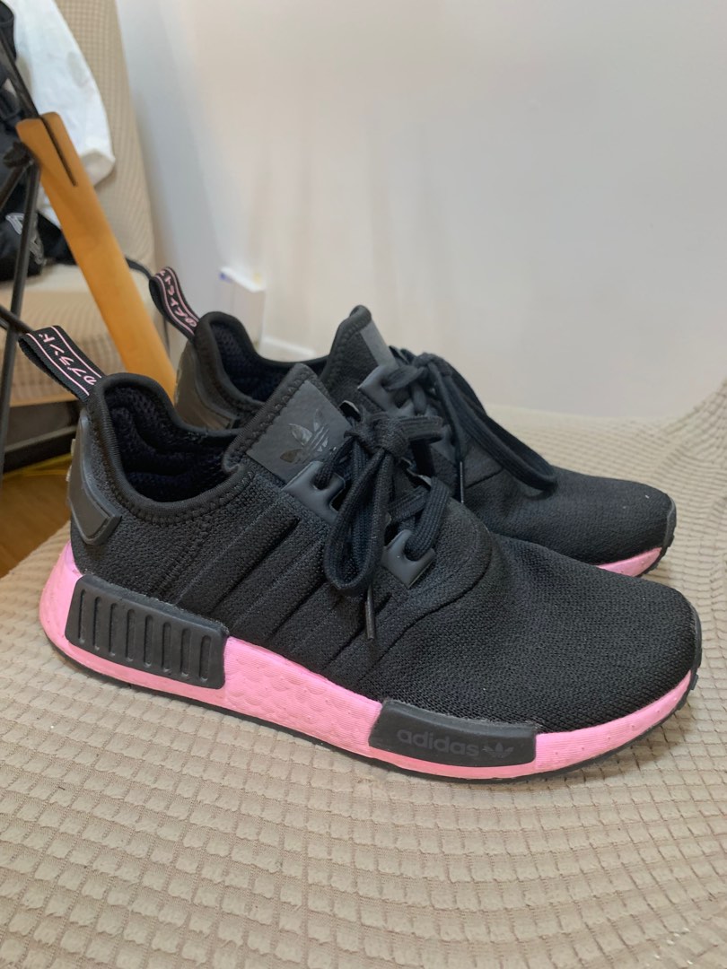 Womens adidas nmd shop black and pink