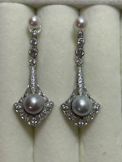 Gold Plated S925 Silver Pearl Earrings Collection item 1
