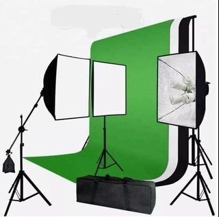 Andoer Photo Set Studio Lighting Kit 3pcs 50*70cm Softbox 12pcs 45W Bulb 3pcs 4in1 Bulb Socket 3pcs 2m