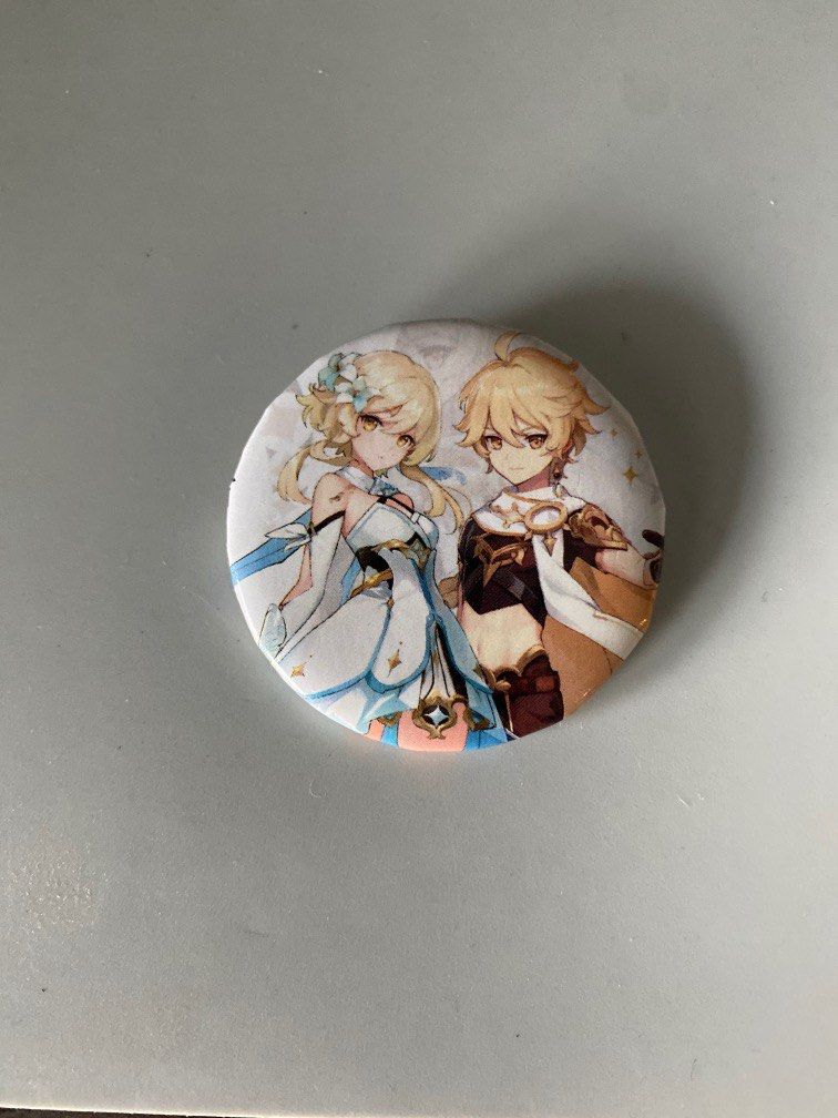 Anime Badge (Aether and Lumine, Genshin Impact), Hobbies & Toys ...