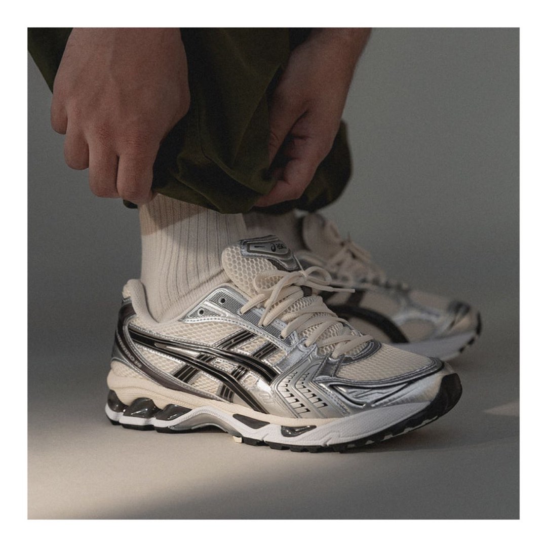 Asics Gel-Kayano 14 'Cream/Black', Men's Fashion, Footwear