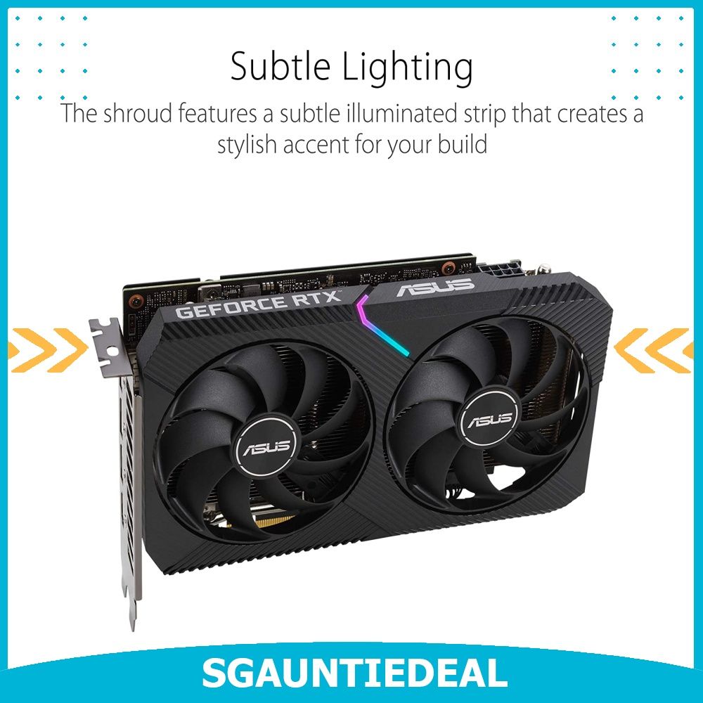 ASUS Dual GeForce RTX™ 3060 V2 OC Edition 12GB GDDR6 Graphics Card