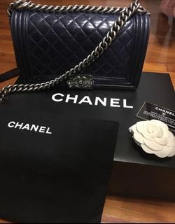 New 23P CHANEL 2023 Wallet on Chain Caviar Leather Periwinkle Blue Bag Gold  CHIP