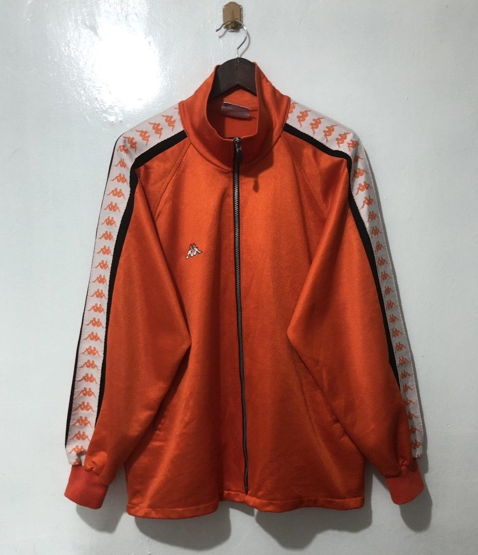 Orange top kappa windbreaker