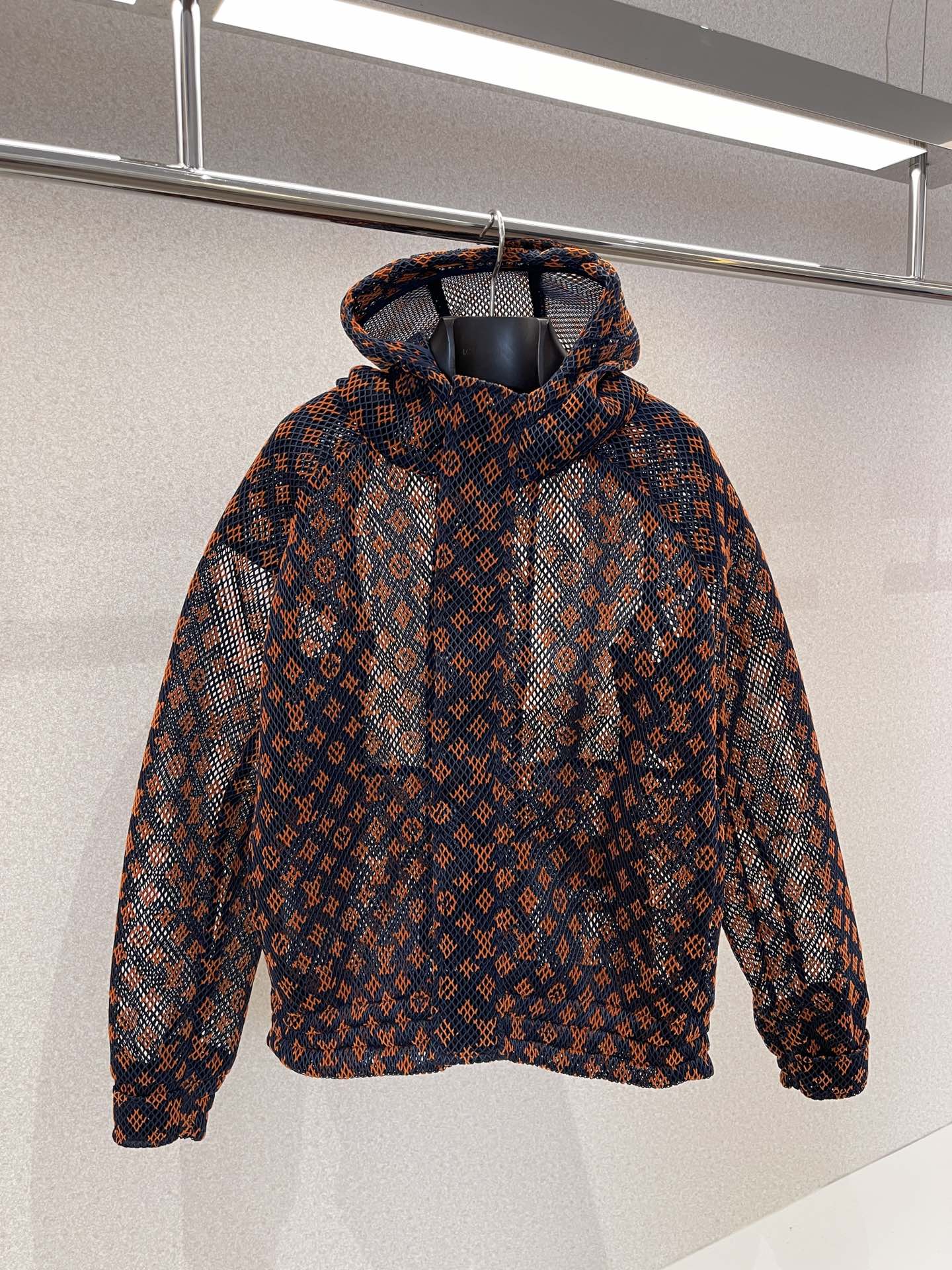 LOUIS VUITTON Gradient Monogram-pattern Shell Hooded Blouson Jacket -  One-color
