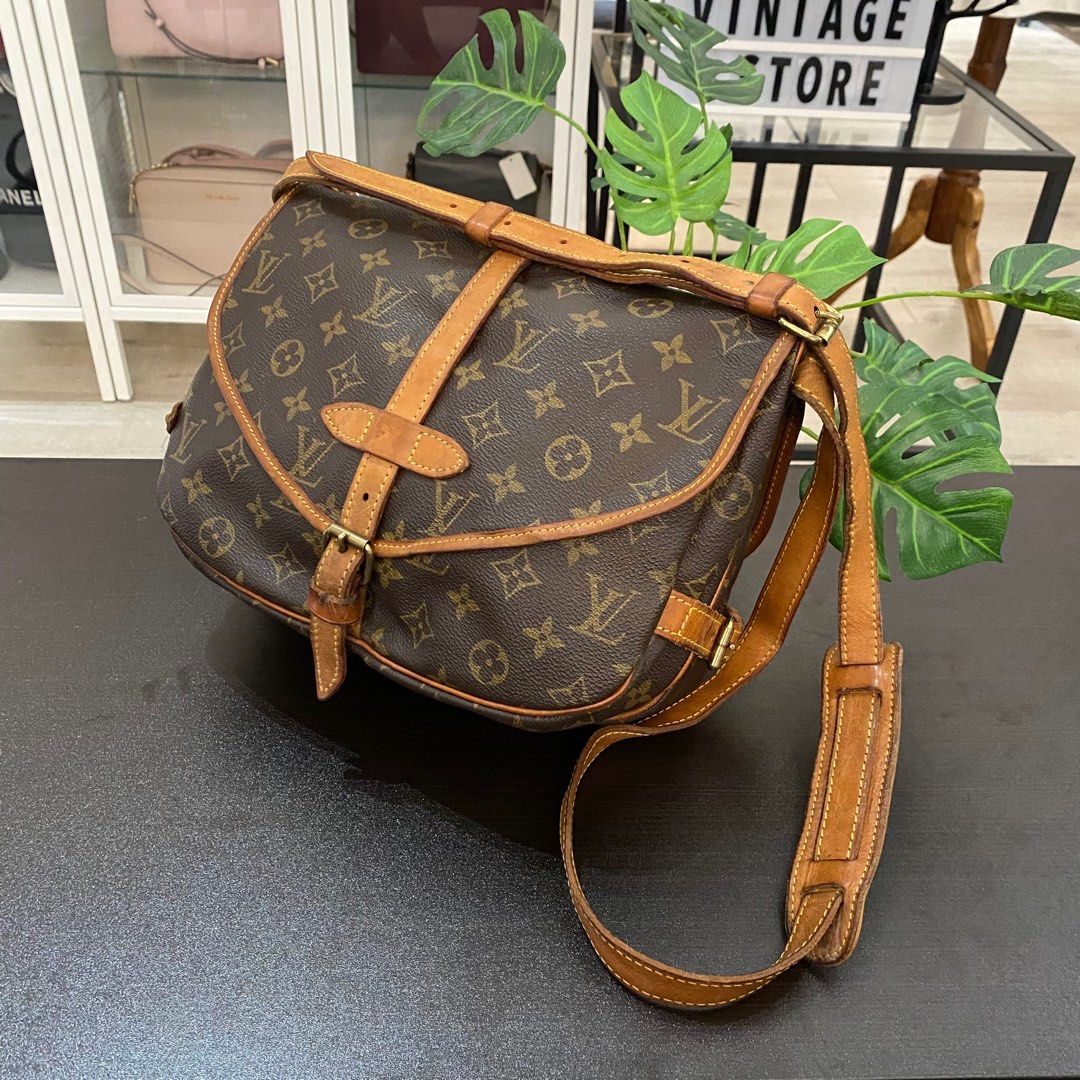 LV Saumur Pm size, Luxury, Bags & Wallets on Carousell