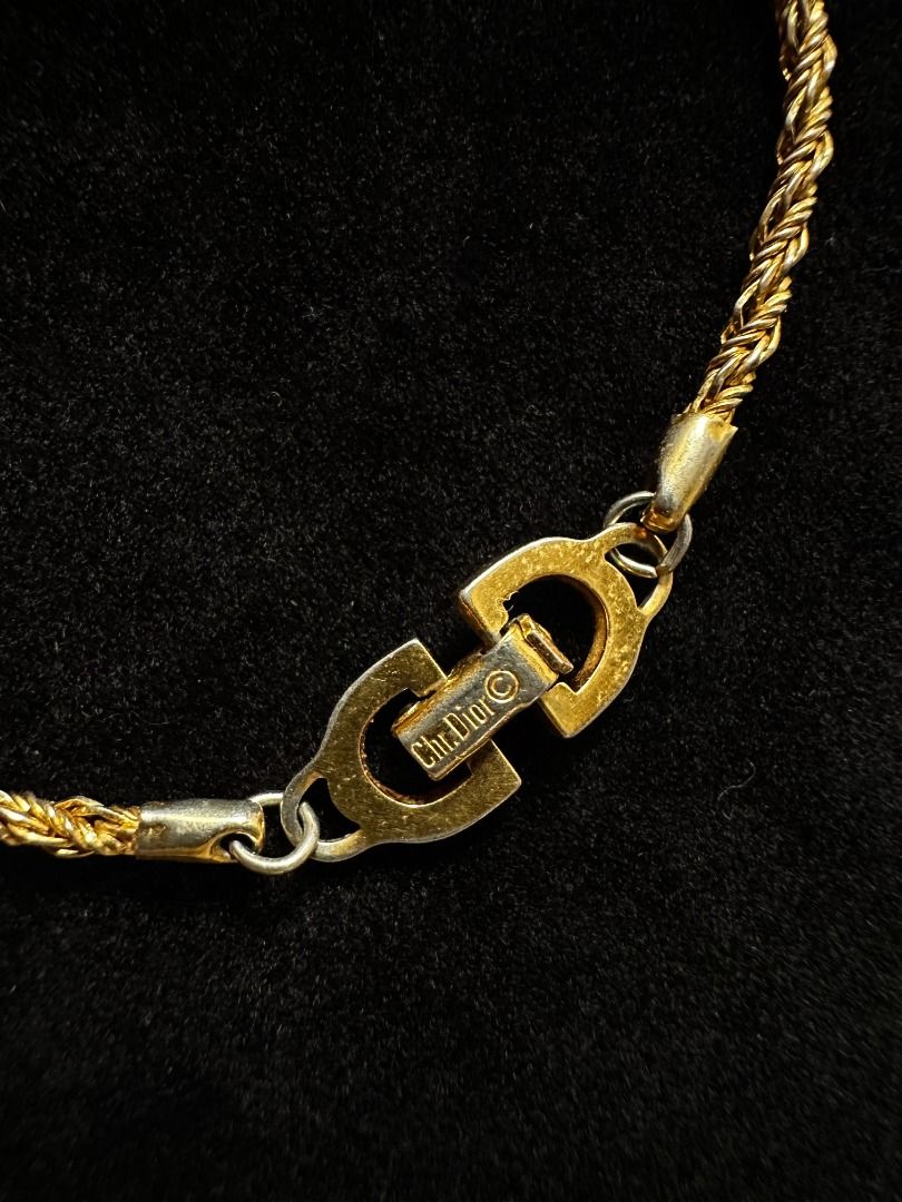 Christian dior hot sale gold chain