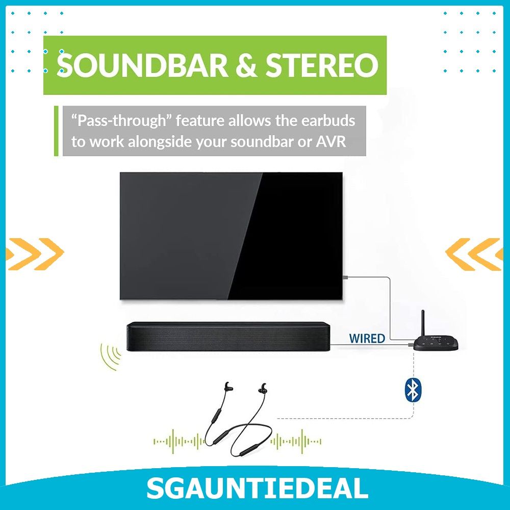 Bluetooth transmitter with optical passthrough store