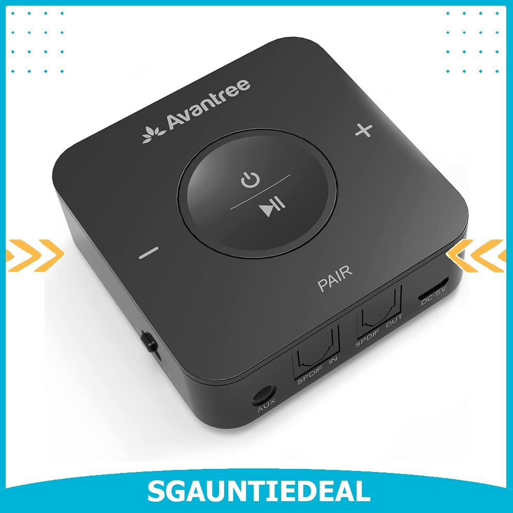 ByDiffer Dual Link Bluetooth 5.0 Audio Transmitter Receiver Sharing fo