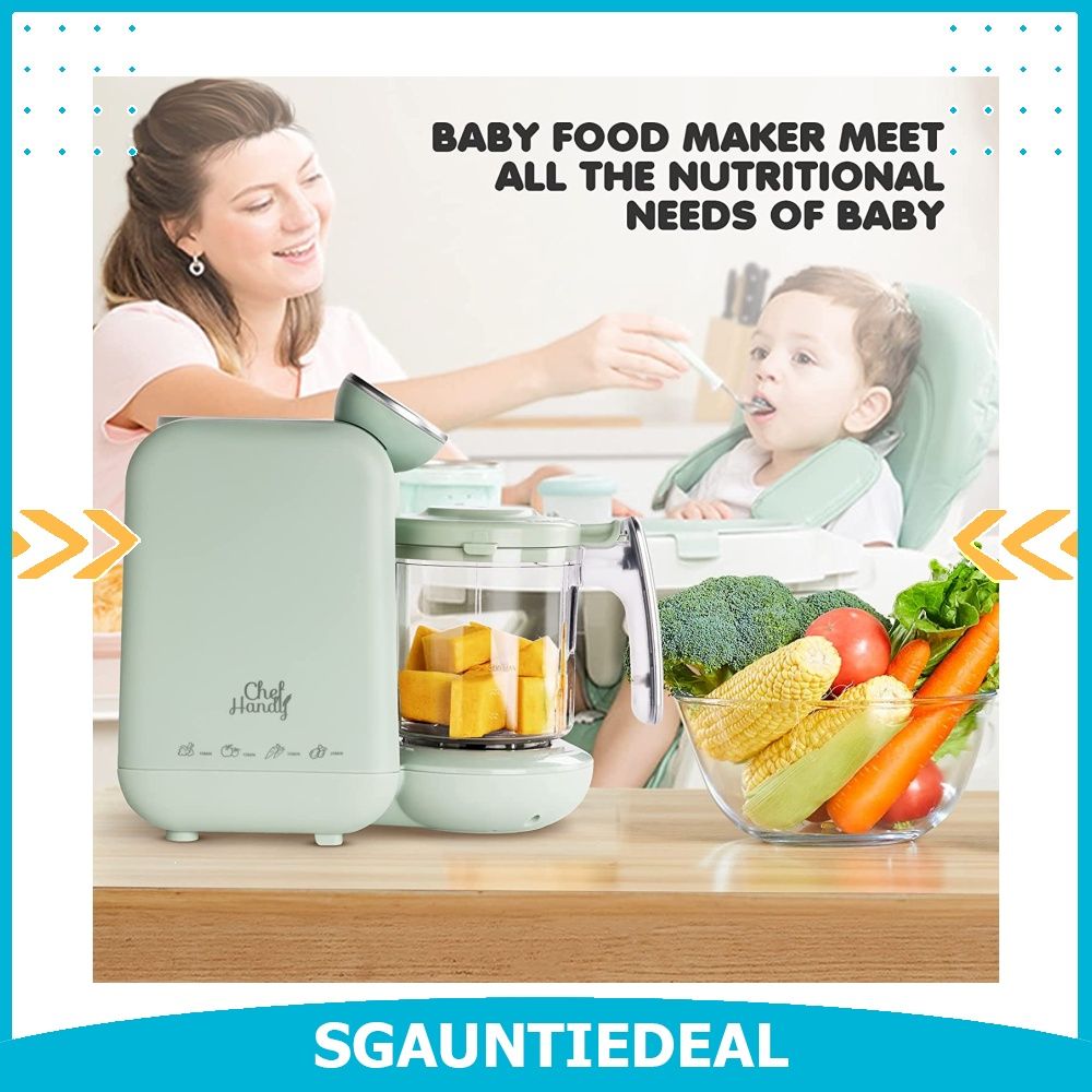 Baby Food Maker, 5 in 1 Baby Food Processor, Smart Control Multifunctional  Steamer Grinder with Steam Pot, Auto Cooking & Grinding, Baby Food Warmer