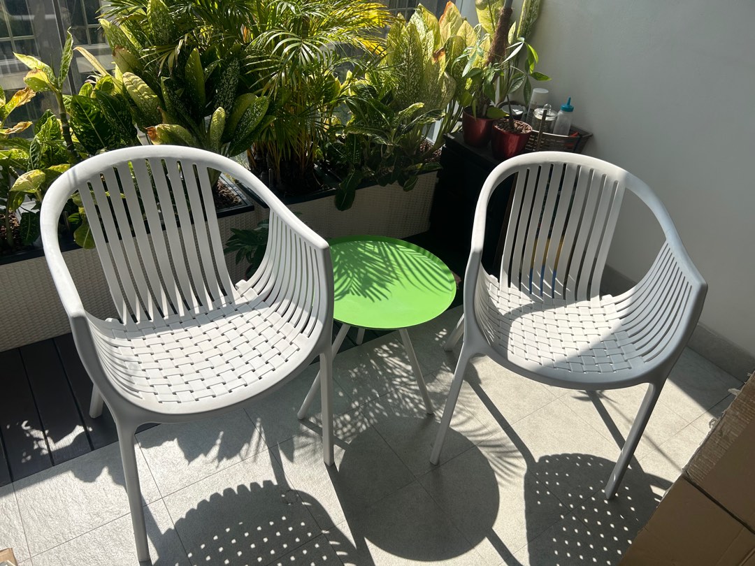 Balcony/patio set, Furniture & Home Living, Outdoor Furniture on Carousell