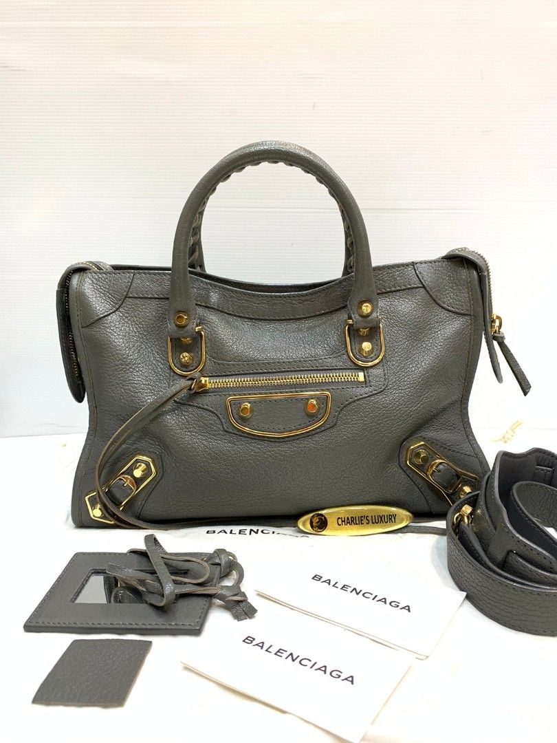 balenciaga city small grey
