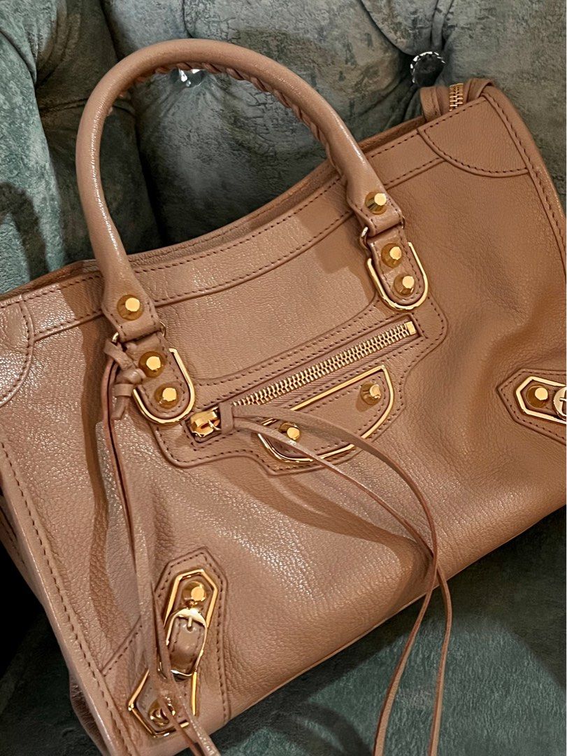 Balenciaga mini city nude deals