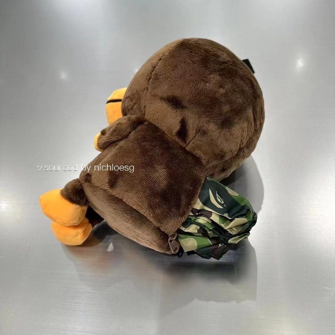 BAPE Plush Doll Daypack Milo Brown - US