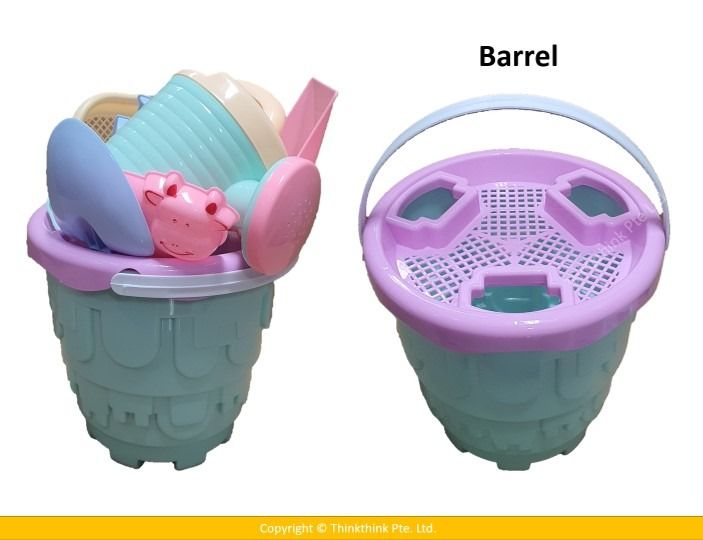 Beach Sand Toys set WITH MOLDS Train COW DINO FOR KIDS 8 Pieces
