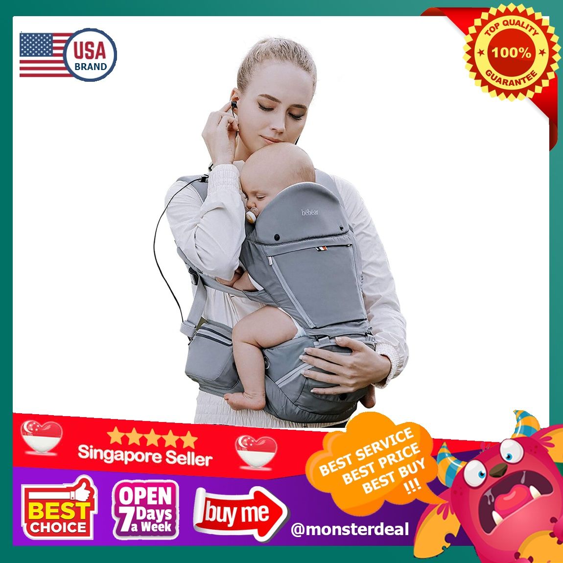 Bebamour baby carrier top 6 in 1