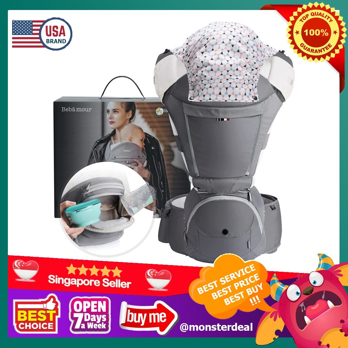Bebamour baby carrier hot sale 6 in 1