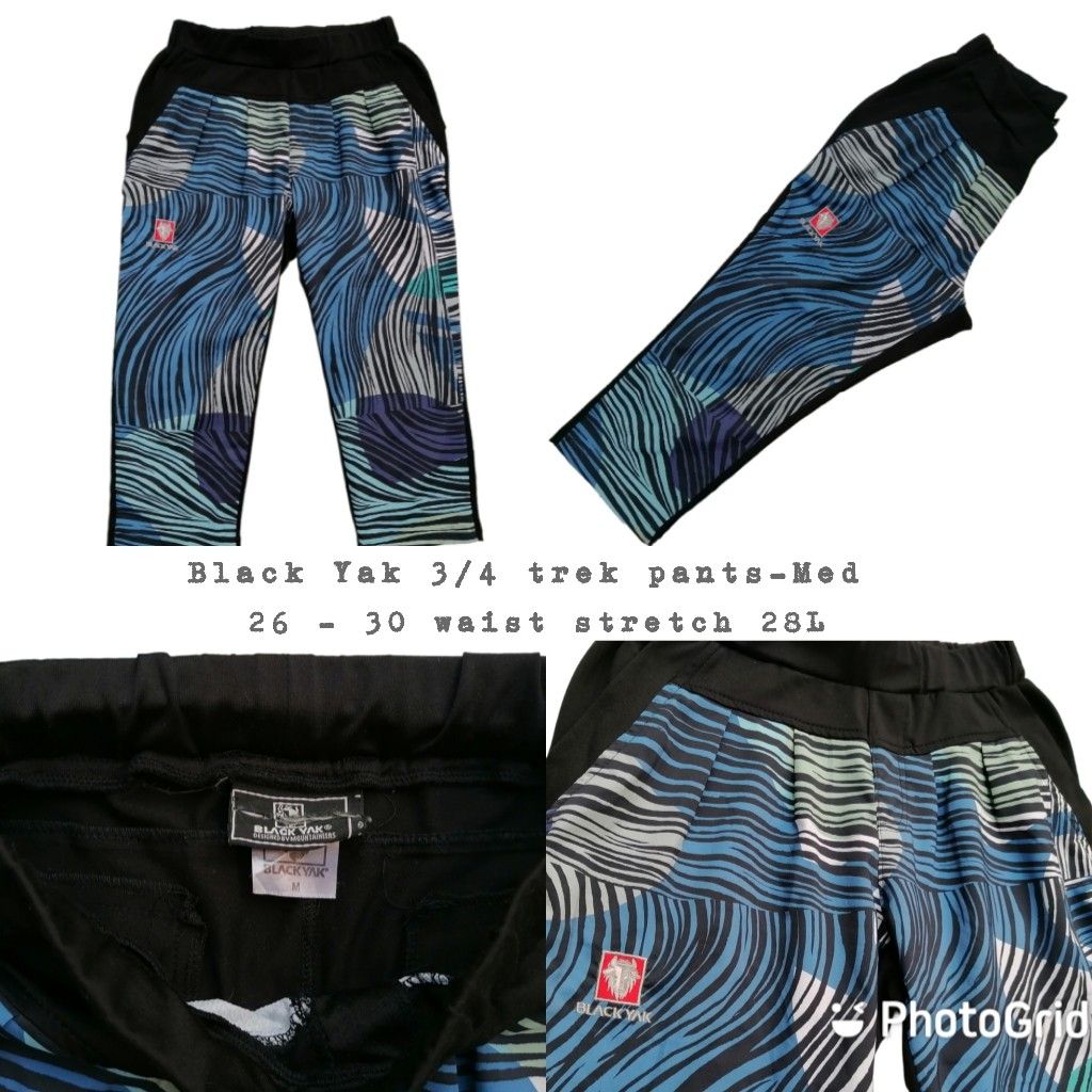 Black Yak 3/4 trek pants (Category: Other Bottoms) located in Cavite. Submitted by shefindsthrift (Listing ID 1234034044, Image 1). Description: Black Yak 3/4 trek pants Med 26- 30 waist stretch 28L 480 Sukat po yan sa medida check mo na lang po See photos posted for details *buyer shoulder the sf *Gcash for payment *NO❌ rush shipping.