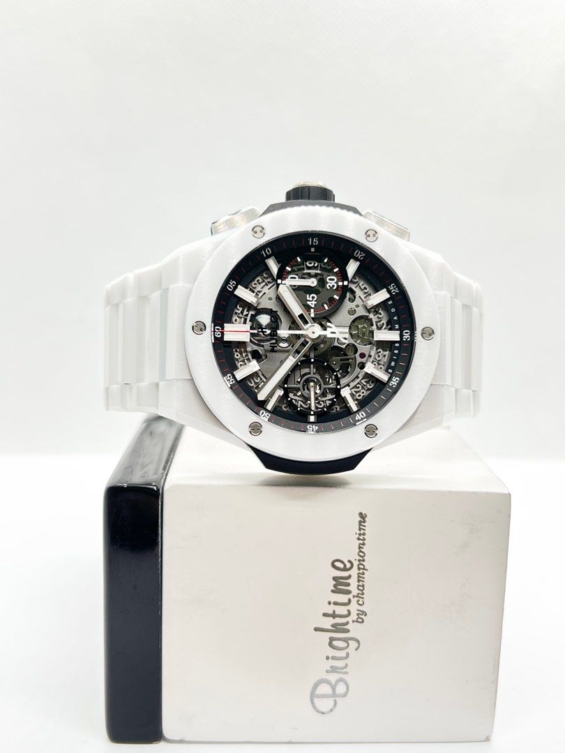 Hublot Big Bang Integrated White Ceramic 42mm Mens Watch 451.HX.1123.HX