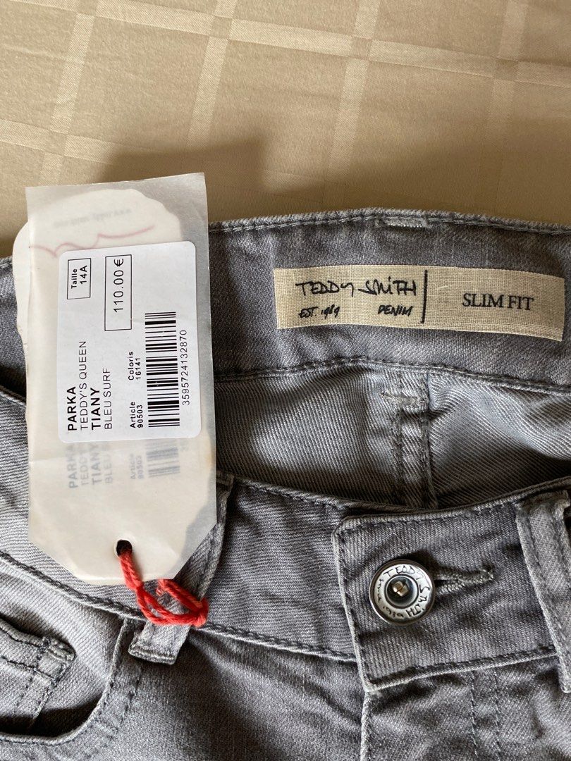 BNWT teddy smith grey jeans 14 years