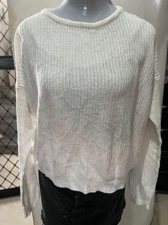 Brandy Melville White Crochet Top