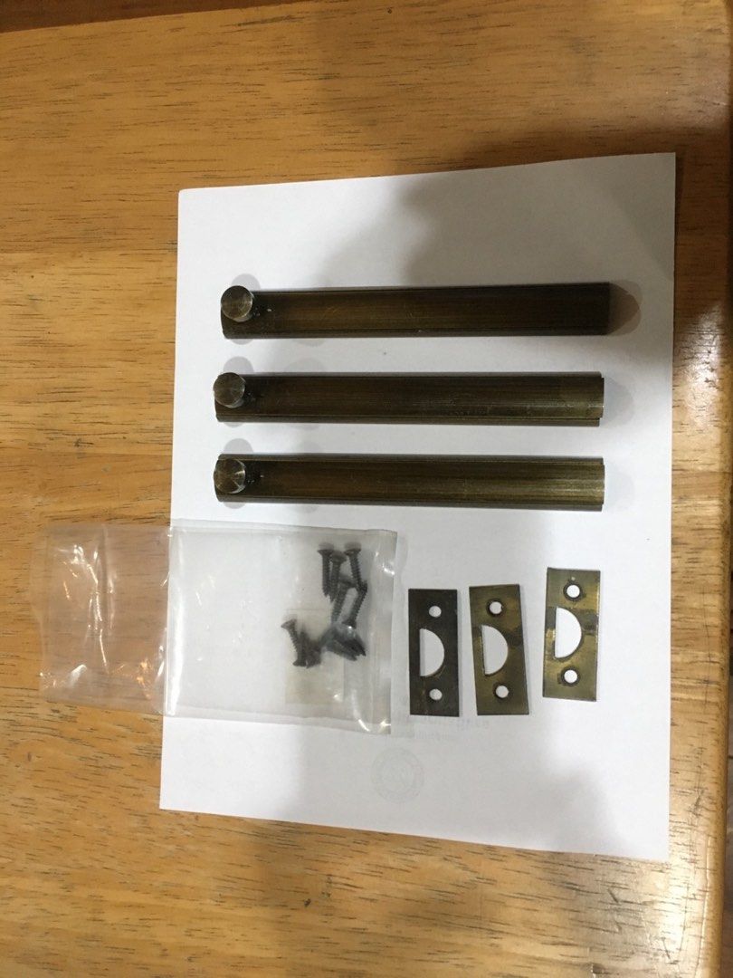 Brass door bolts/locks (5”) (Category: Locks, Doors & Gates) located in Quezon City. Submitted by tishaagba (Listing ID 1234044107, Image 1). Description: .