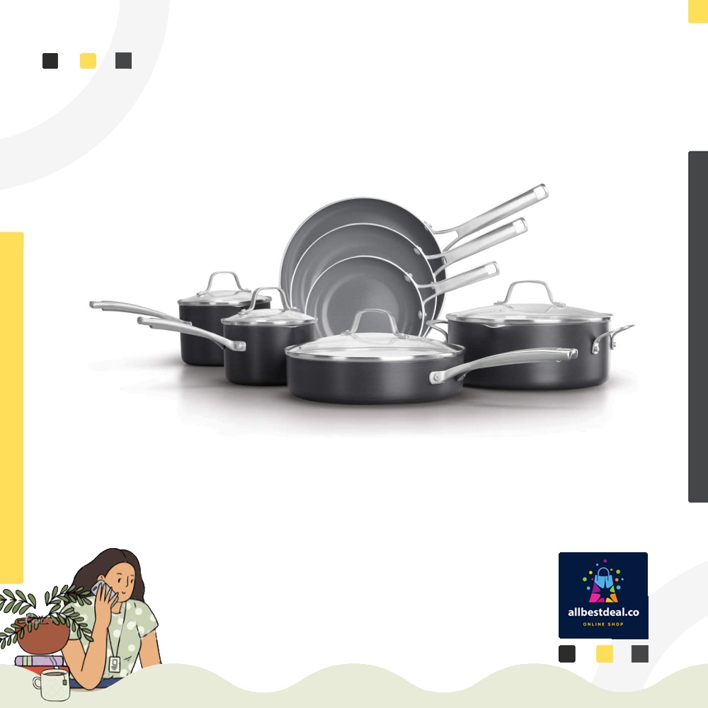 Calphalon Classic OilInfused Ceramic PTFE and PFOA Free Cookware, 11