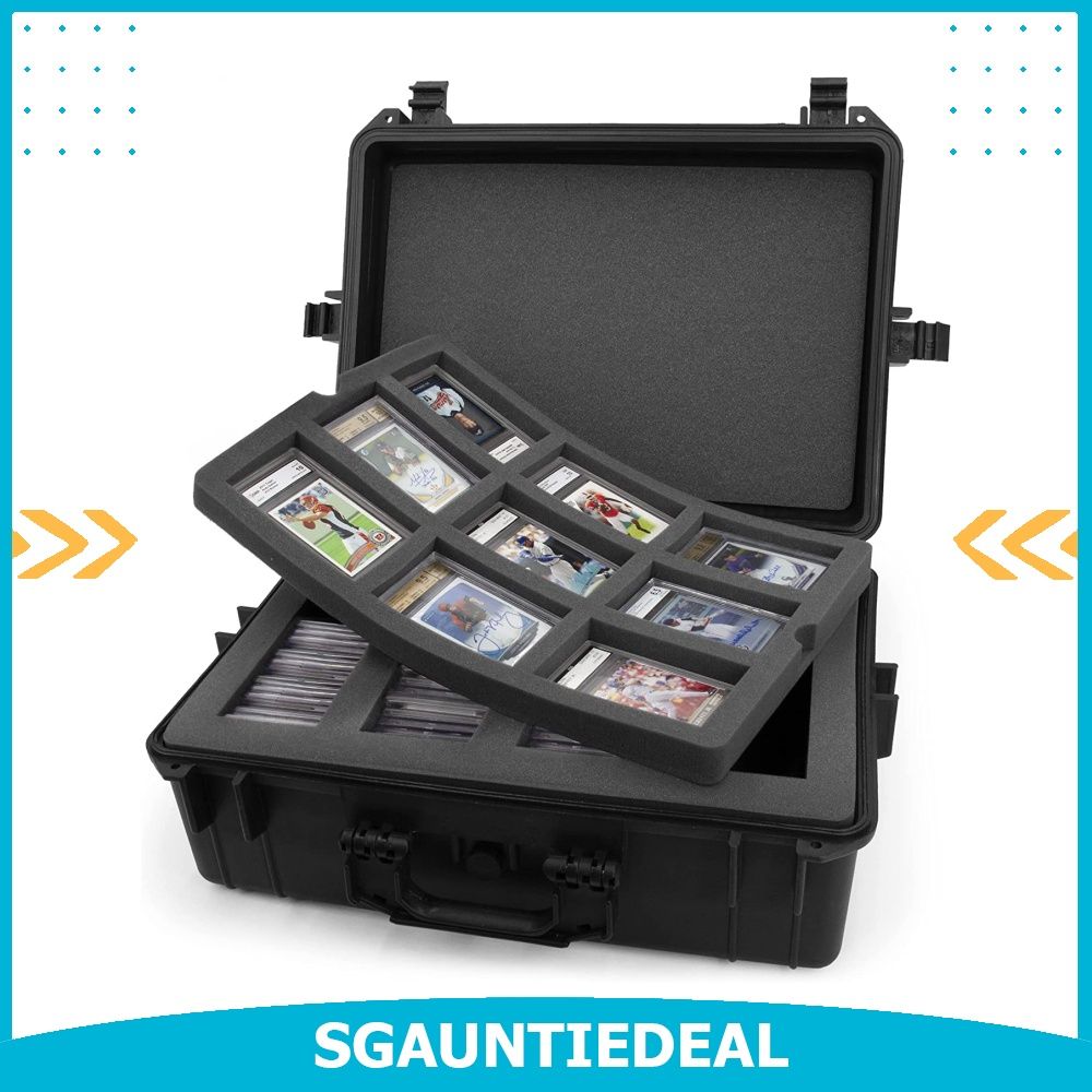 magnetic graded card case Amazon.com: RedCap Magnetic Aluminum PSA Graded Card Holder 35PT Premium PSA  Slab Protector Display Case with UV Resistant Glass Fits Standard PSA Graded  Sports Trading Cards- Ocean Blue : Toys & Games