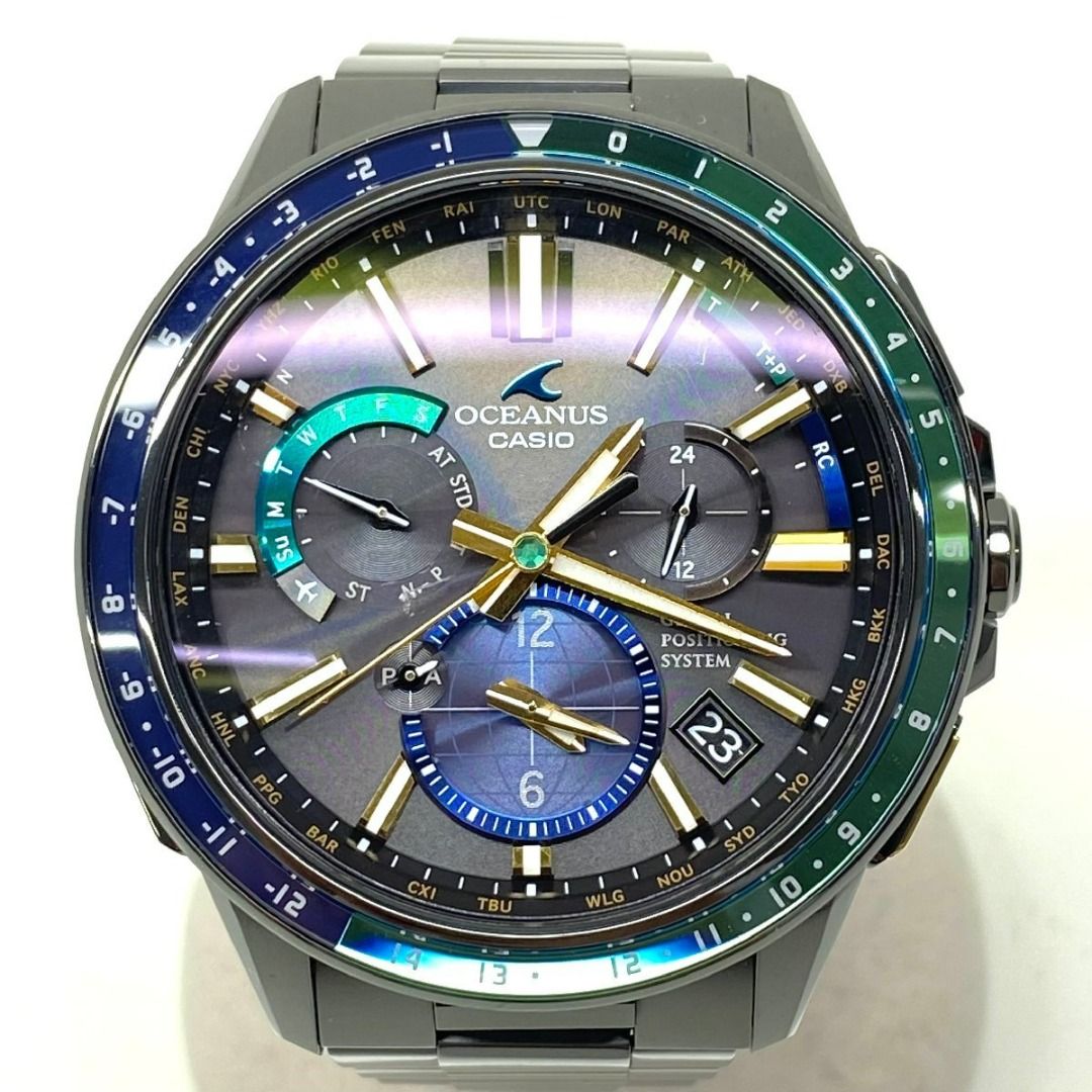 OCEANUS OCW-G1100-1A4 GPSソーラー腕時計 青が美しく輝くGPSハイブリッド電波ソーラーウオッチ“OCEANUS