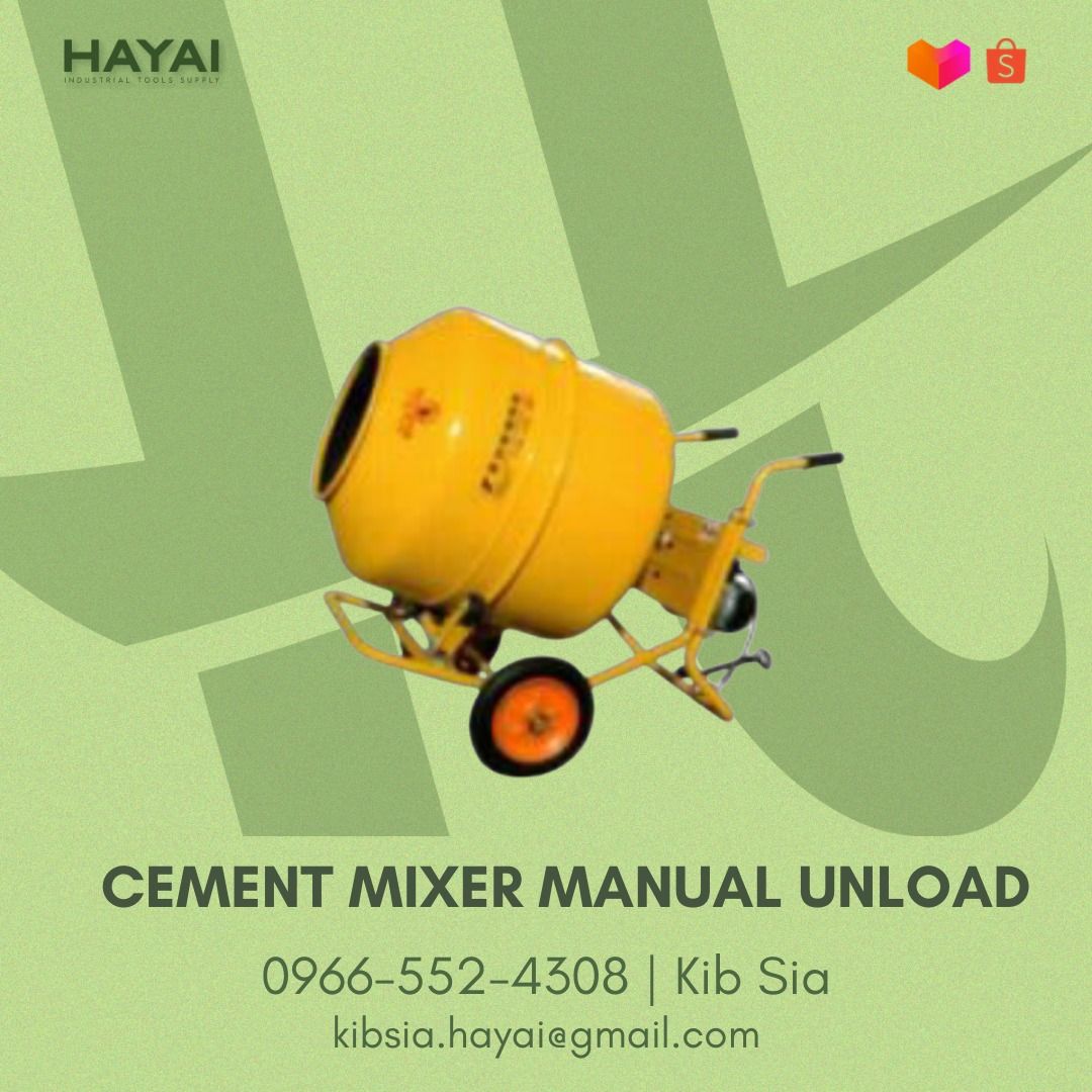 Cement Mixer Manual Unload 350L on Carousell