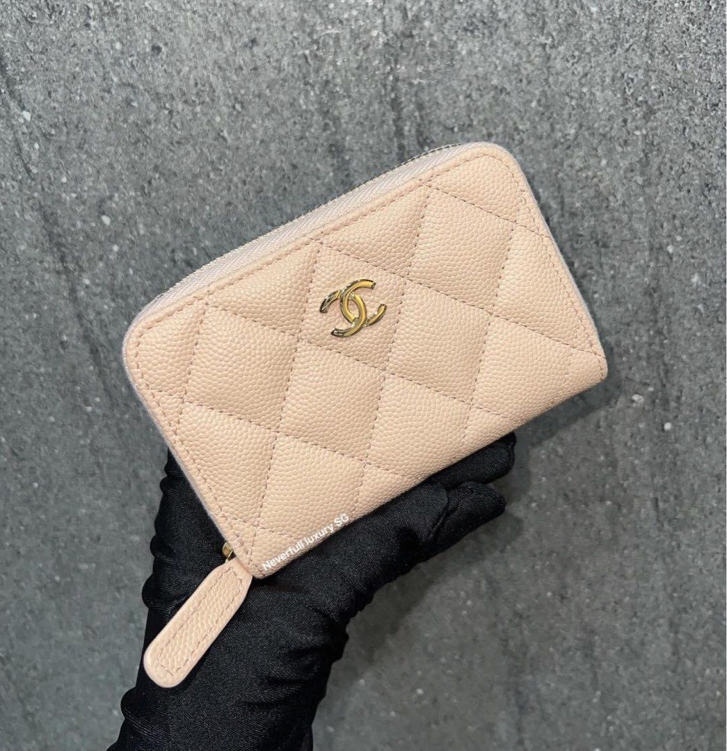 Chanel Classic Zipped Coin Purse, Luxury, Bags & Wallets on Carousell