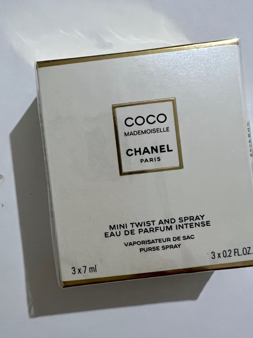 CHANEL COCO MADEMOISELLE EAU DE PARFUM INTENSE MINI TWIST AND SPRAY 3 x 7  ml - New / Unused / In original packaging, Beauty & Personal Care,  Fragrance & Deodorants on Carousell