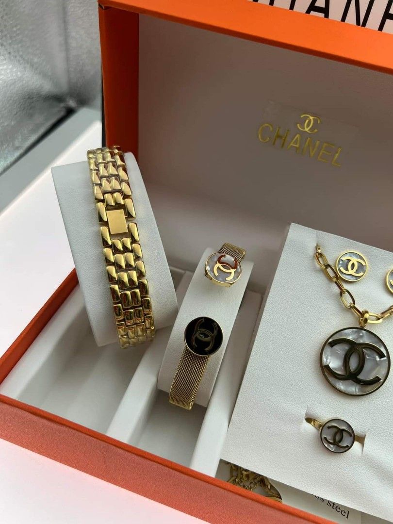 Chanel watch and bracelet set clearance