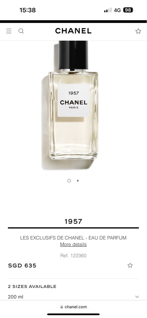 Chanel on sale 1957 parfum