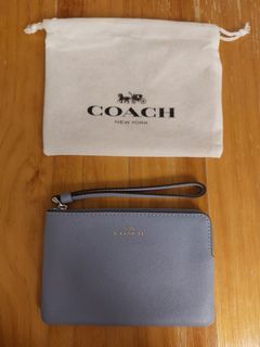 Coach 淺藍色 銀包 手提包