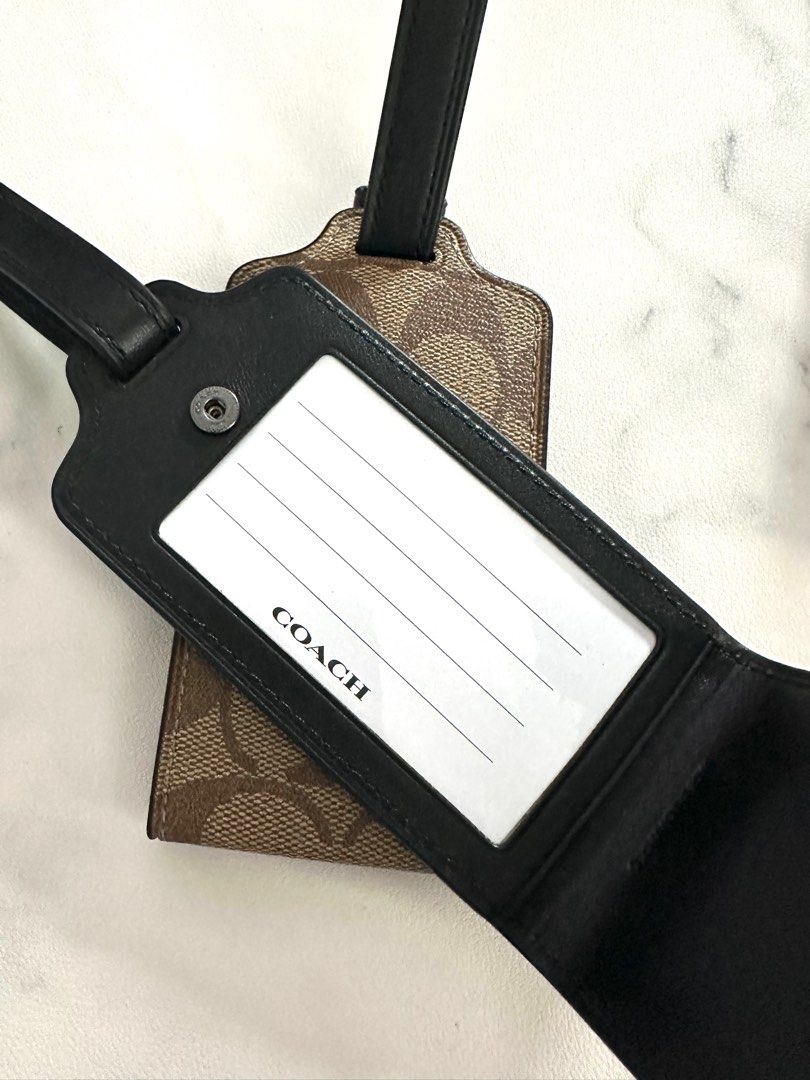 Coach luggage tags, Luxury, Accessories on Carousell