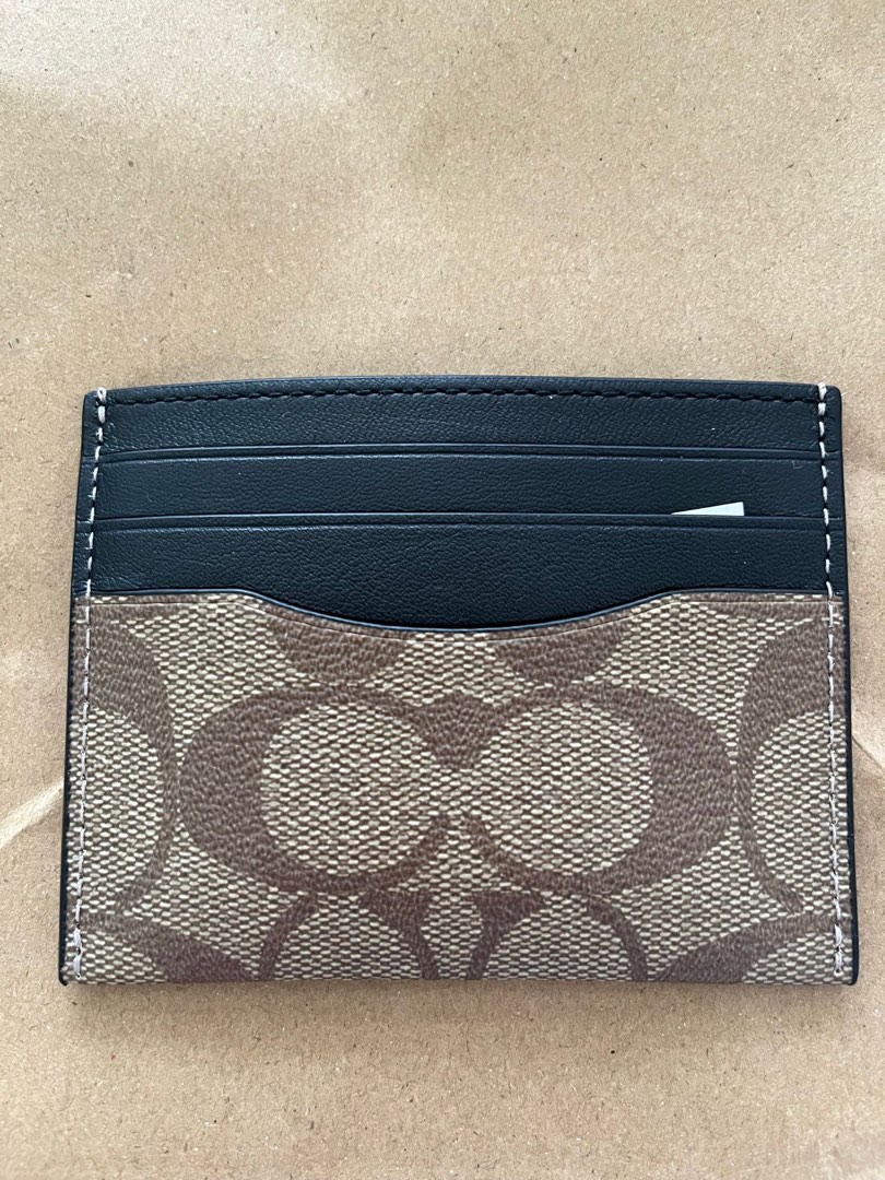 Coach name card holder, Women's Fashion, Bags & Wallets, Wallets & Card Holders on Carousell