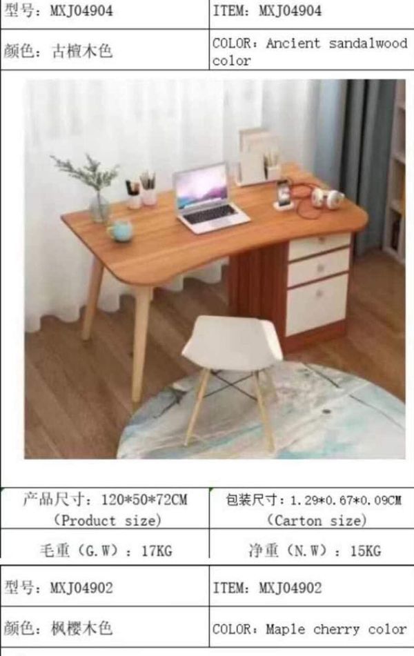 Computer Table Desk Organizer RESTOCK (Category: Tables & Sets) located in Manila. Submitted by affordshopz (Listing ID 1233926183, Image 3). Description: NO CHAIR INCLUDED With NORDIC Chair ? ONLY FOR 2800 Nordic/Scandinavian Designed with 3 drawers Simple design study table with drawers Very minimalize design but has a clean look MEASUREMENT 120cm Length 50cm Width 72cm Height SPACE SAVER BIG SIZE COMPUTER TABLE WITH DRAWER Multifunctional prac