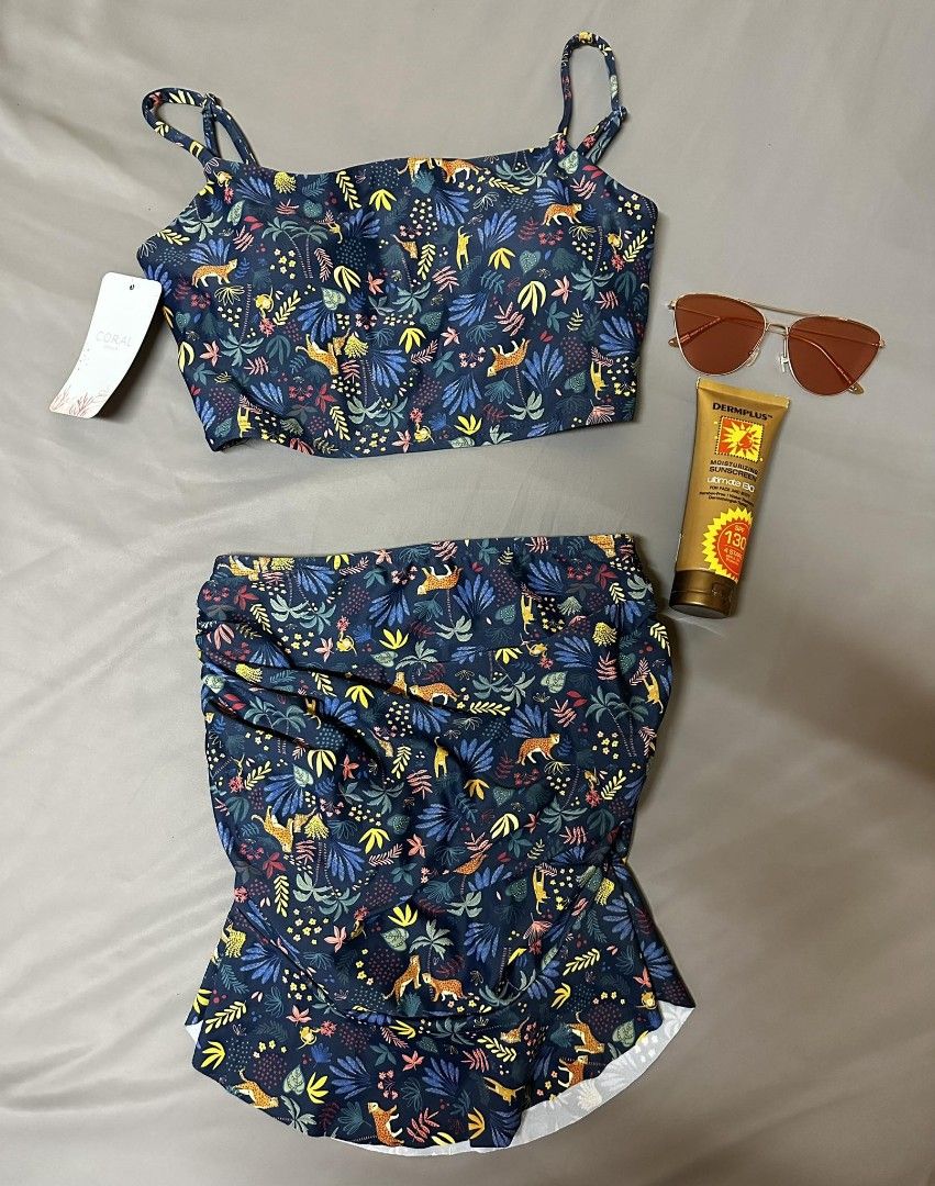 Coral Manila Two Piece Swimsuit, Women's Fashion, Swimwear, Bikinis