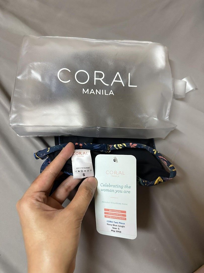 Coral Manila Two Piece Swimsuit, Women's Fashion, Swimwear, Bikinis