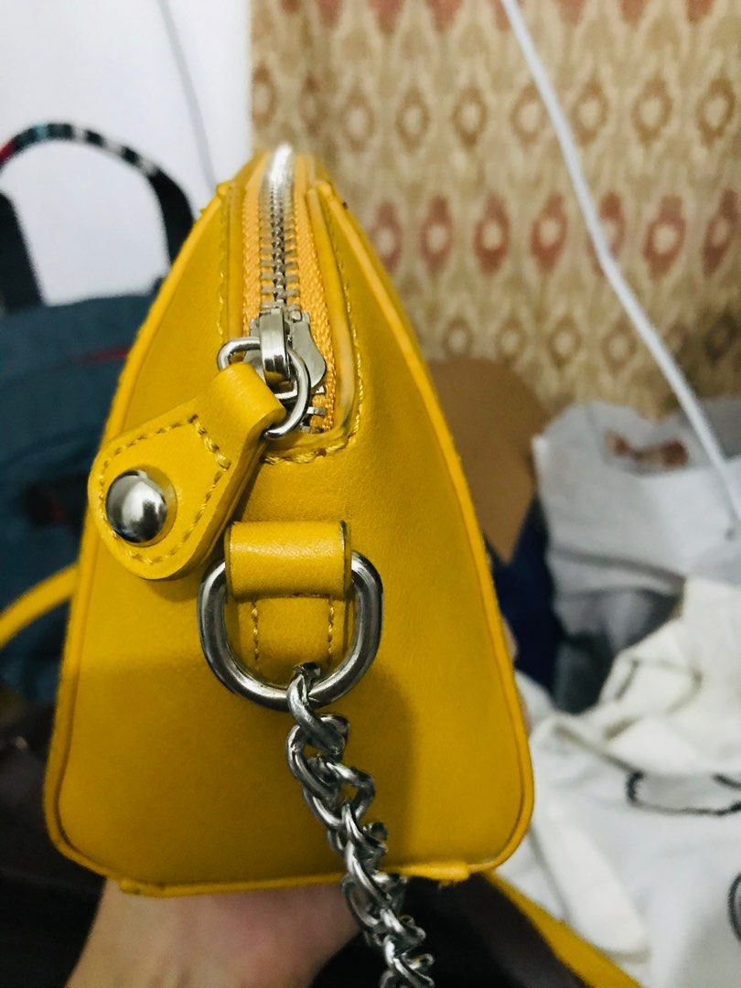 David Jones Yellow Sling Bag Sling Bag For Women - Mustard Mustard