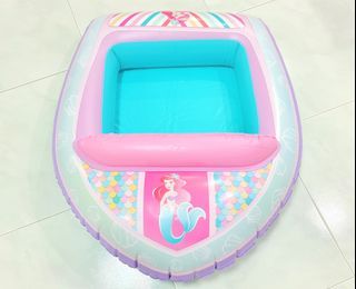 [Deliver to Door Step] Disney Princess Ariel The Little Mermaid Inflatable Vehicle Boat Swimming Float