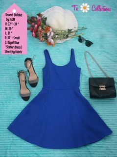 Divided | Royal Blue Skater Dress