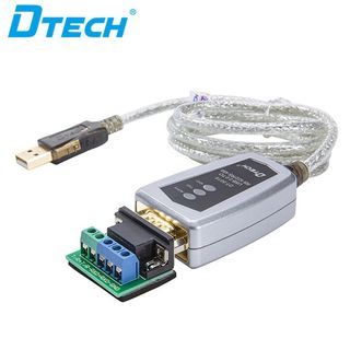 DTECH USB To RS485 RS422 Converter 9-Pin Serial Adapter Cable USB to rs422 Serial Port Module COM Cable FTDI Chip for Windows 10 8 7