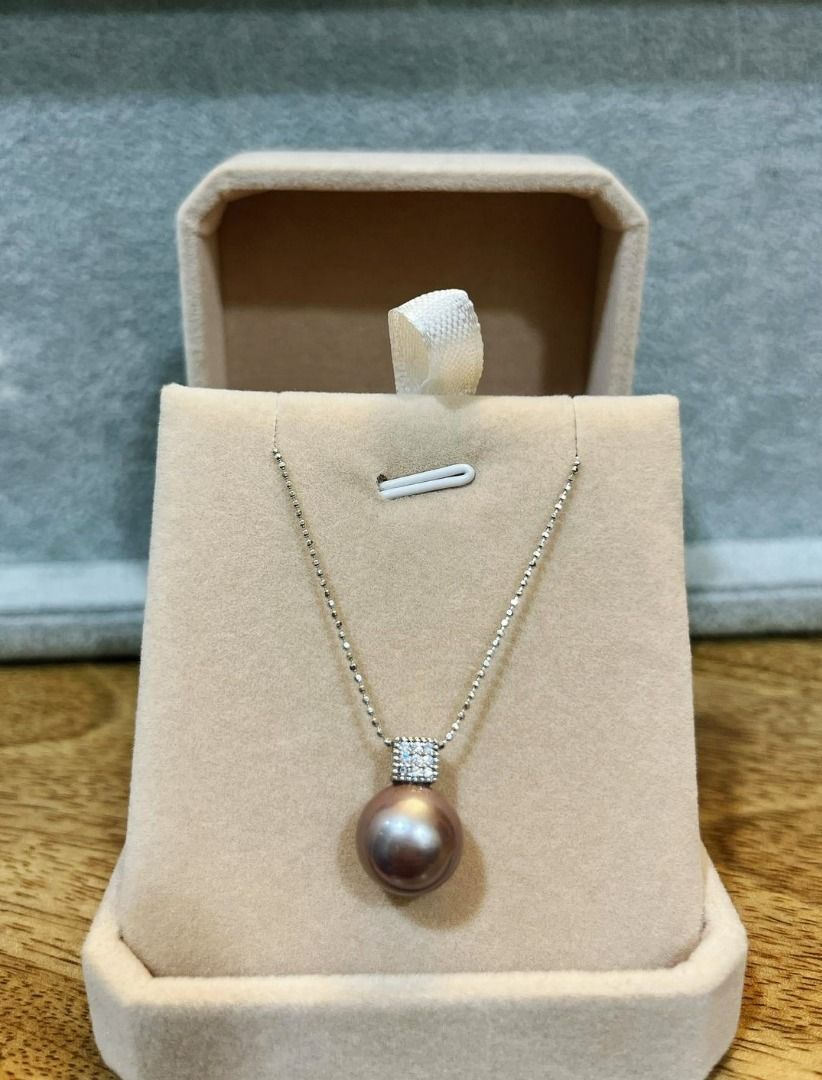 Edison Purple Pearl Pendant Women s Fashion Jewelry Organisers
