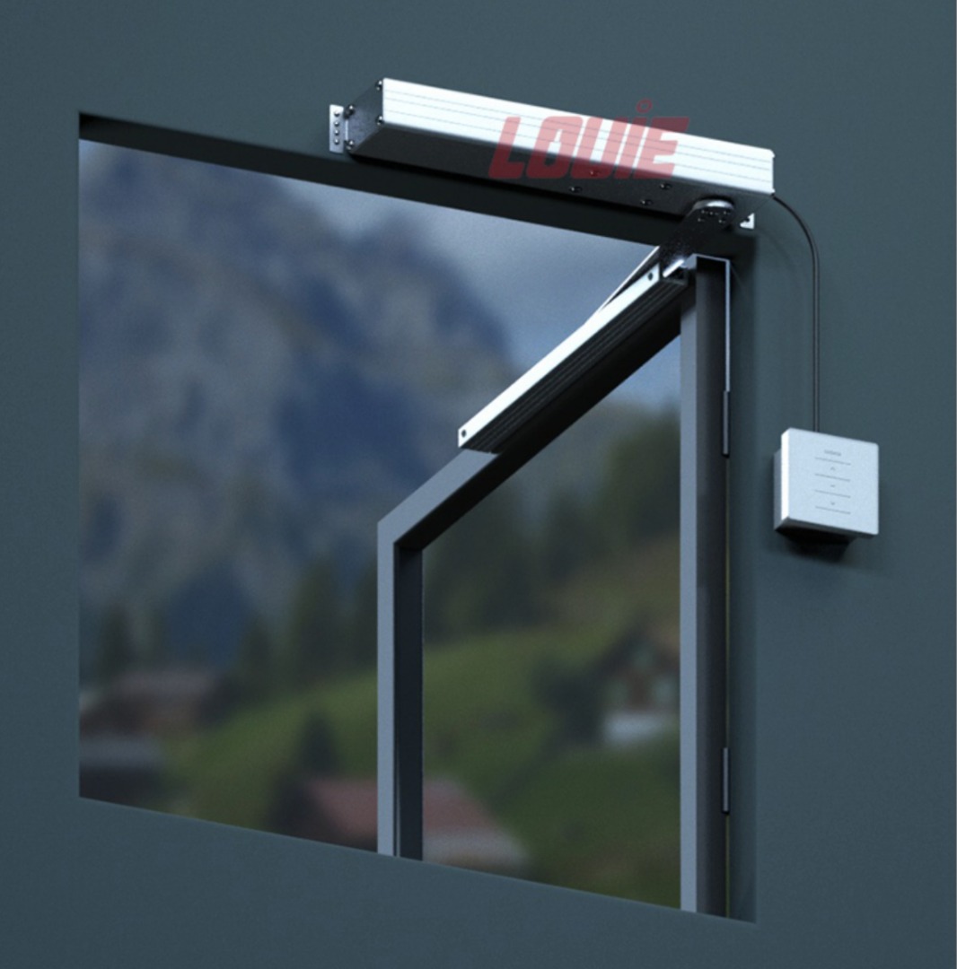 Electronic Door/Window Closer with Remote Control and Wall Panel ...